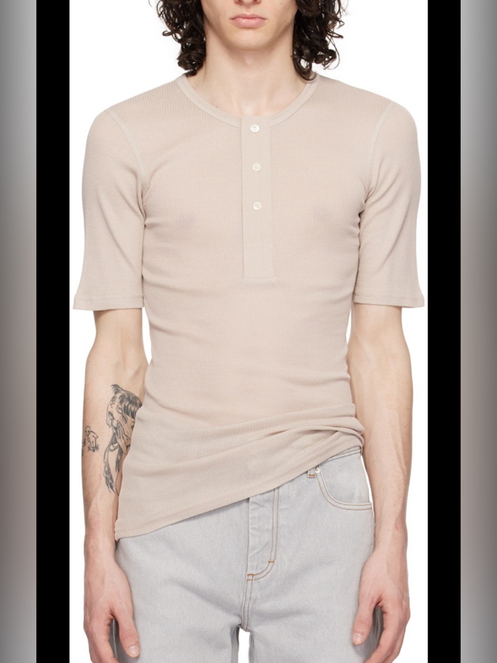 Ami Paris ribbed Henley